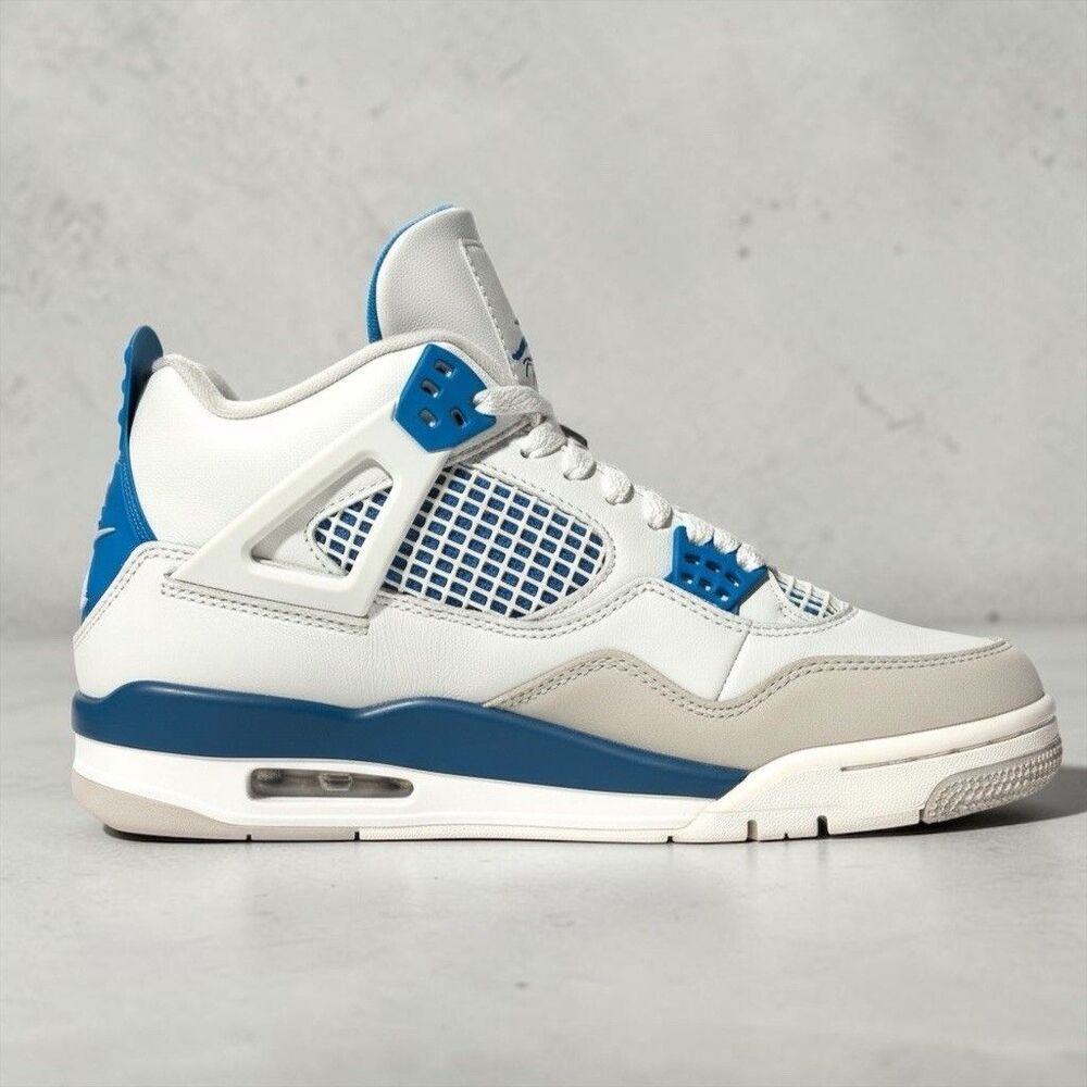 Nike Air Jordan 4 Retro 2024 Military Blue Youth Boys Size 7 Sneakers FV5029-141